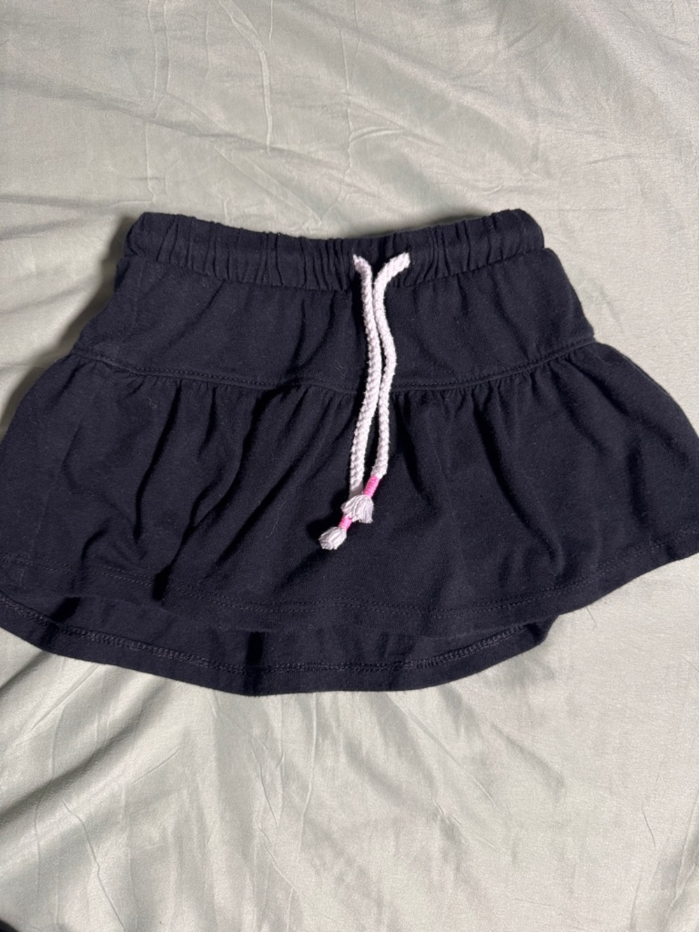 Cat & Jack Navy Blue Girls Skort with White Drawstring